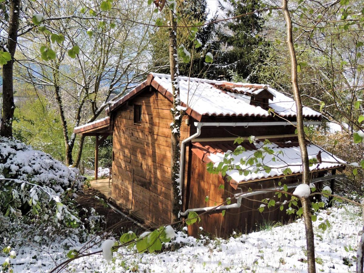 Cabane Dans Les Bois Avec Vue Sur Les Pyrenees Saint-Laurent-de-Neste Exteriör bild