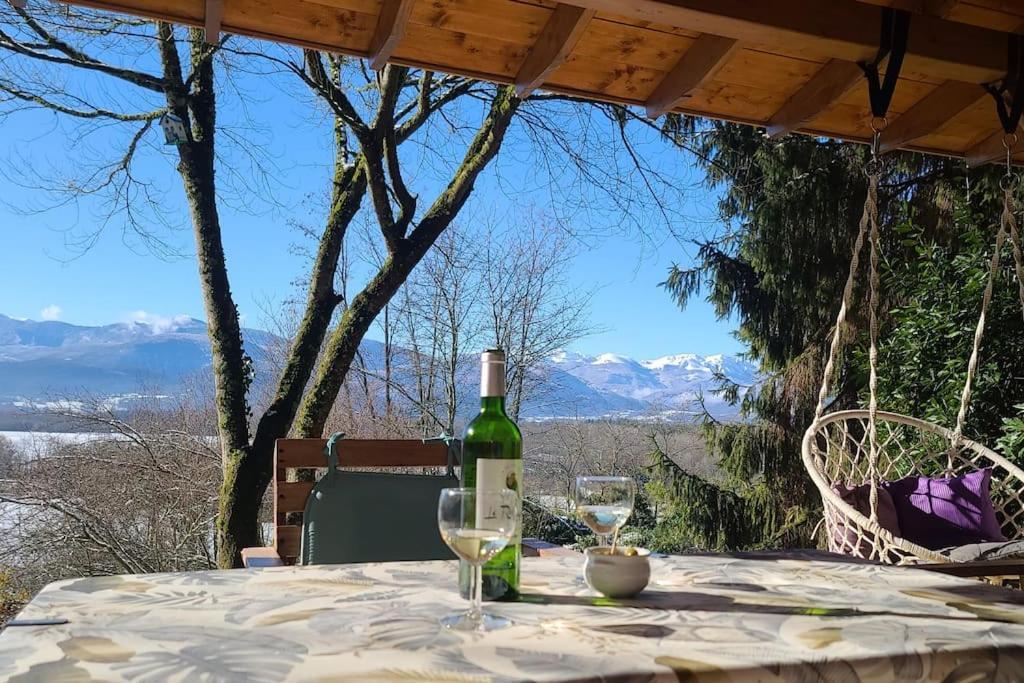 Cabane Dans Les Bois Avec Vue Sur Les Pyrenees Saint-Laurent-de-Neste Exteriör bild